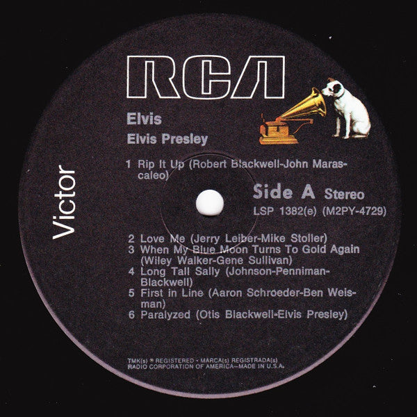 Elvis Presley : Elvis (LP, Album, RE, Bla)
