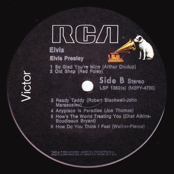 Elvis Presley : Elvis (LP, Album, RE, Bla)