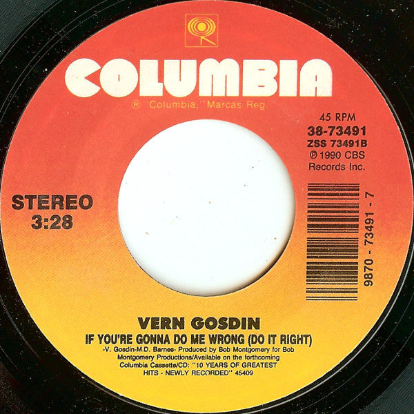 Vern Gosdin : This Ain't My First Rodeo (7", Single, Styrene, Car)