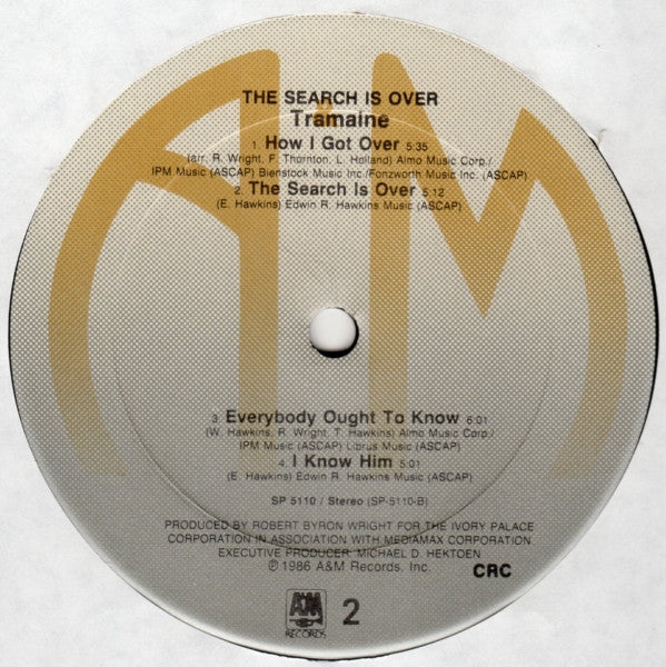 Tramaine* : The Search Is Over (LP, Album, Club)