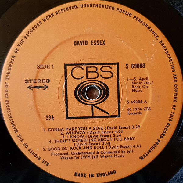 David Essex : David Essex (LP, Album)