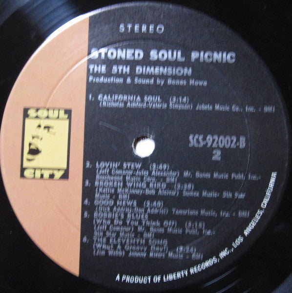 The 5th Dimension* : Stoned Soul Picnic (LP, Album, Res)