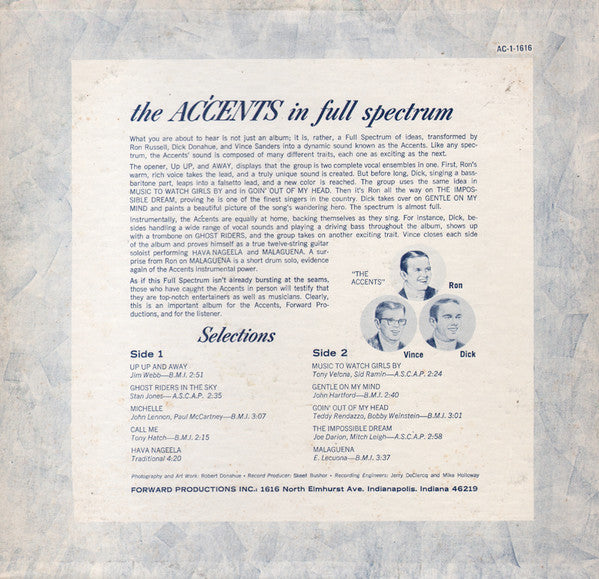 The Accents (10) : Full Spectrum (LP, Album)
