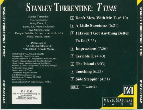 Stanley Turrentine : T Time (CD, Album, Club)