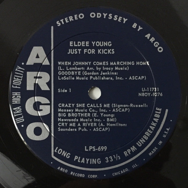 Eldee Young : Just For Kicks (LP, Album)