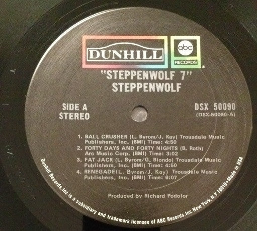 Steppenwolf : Steppenwolf 7 (LP, Album, Gat)