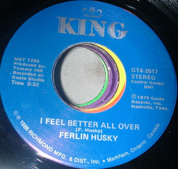 Ferlin Husky : Wings Of A Dove / I Feel Better All Over (7", Single)