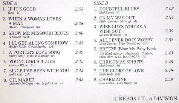 Julia Lee & Her Boy Friends : A Porter's Love Song (LP, Album, Comp, Mono)