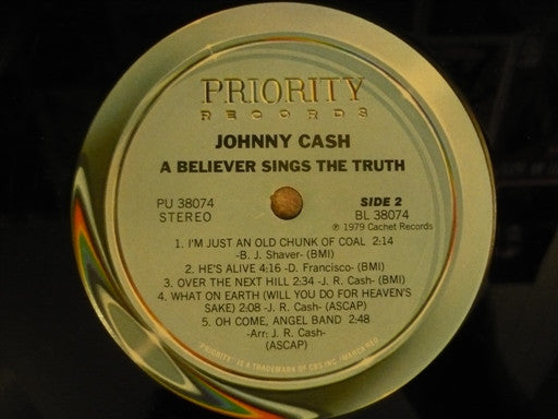 Johnny Cash : A Believer Sings The Truth Volume One (LP, Album)