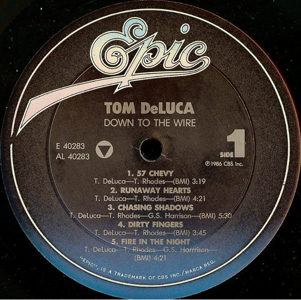 Tom De Luca* : Down To The Wire (LP, Album)