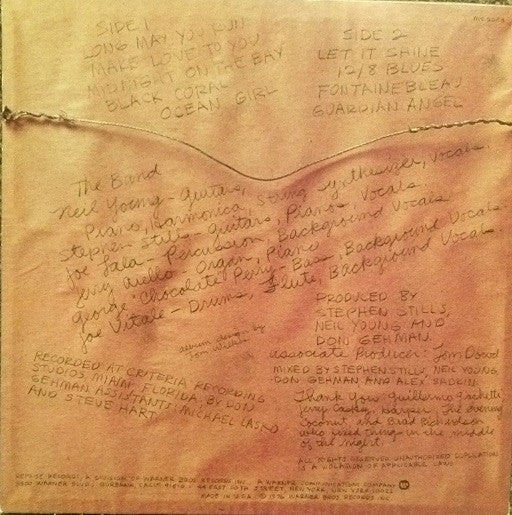 The Stills-Young Band : Long May You Run (LP, Album, Jac)