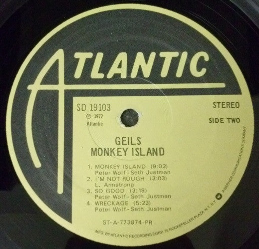 Geils* : Monkey Island (LP, Album, PR )