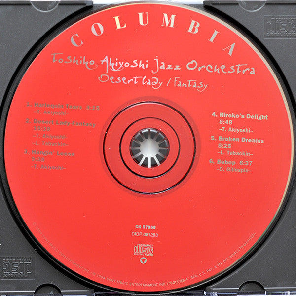 Toshiko Akiyoshi Jazz Orchestra Featuring Lew Tabackin : Desert Lady / Fantasy (CD, Album)