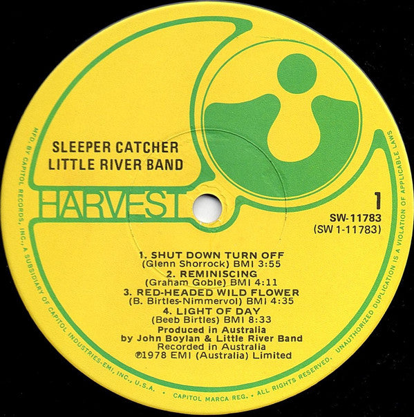 Little River Band : Sleeper Catcher (LP, Album, Jac)