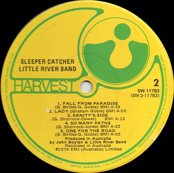 Little River Band : Sleeper Catcher (LP, Album, Jac)