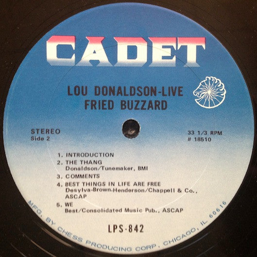 Lou Donaldson : Live: Fried Buzzard (LP, Album)