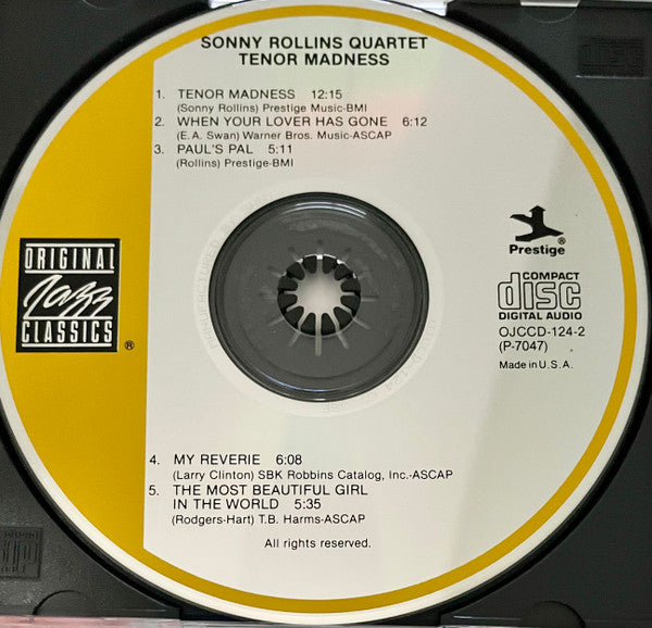 Sonny Rollins Quartet : Tenor Madness (CD, Album, RE, RM)