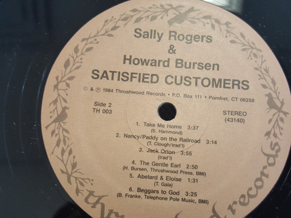 Sally Rogers And Howard Bursen : Satisfied Customers (LP)