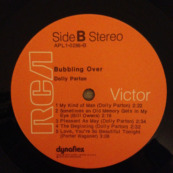 Dolly Parton : Bubbling Over (LP, Album)