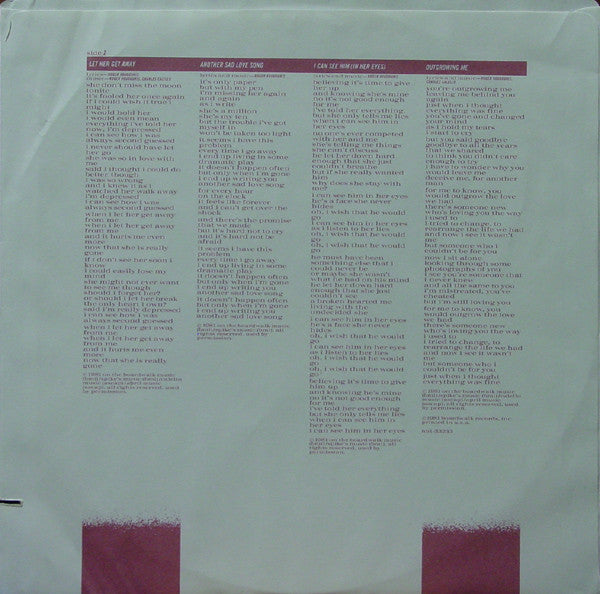 Roger Voudouris : On The Heels Of Love (LP, Album, San)