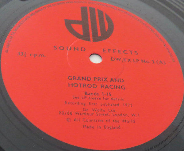 No Artist : Grand Prix And Hotrod Racing (LP)