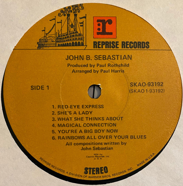 John B. Sebastian* : John B. Sebastian (LP, Album, Club, Gat)