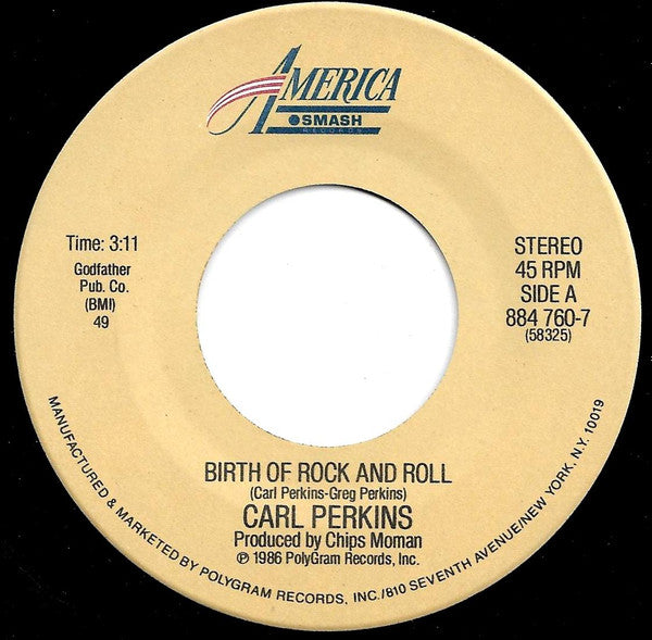 Carl Perkins : Birth Of Rock And Roll / Rock And Roll (Fais Do Do) (7")