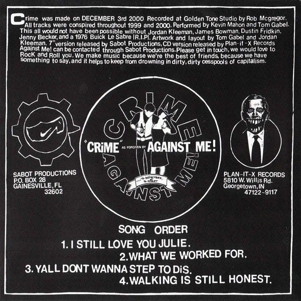 Against Me! : Crime As Forgiven By (7", EP)