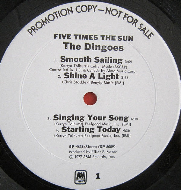 The Dingoes : Five Times The Sun (LP, Album, Promo)