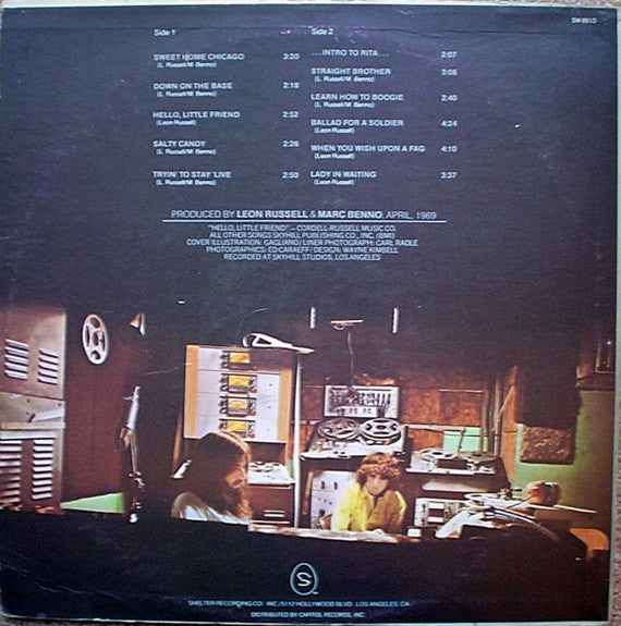 Leon Russell & Marc Benno : Asylum Choir II (LP, Album, Jac)