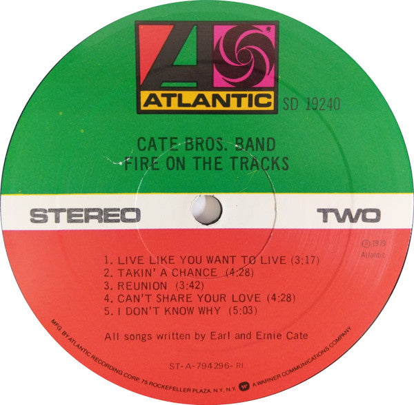 Cate Bros. Band : Fire On The Tracks (LP, Album)