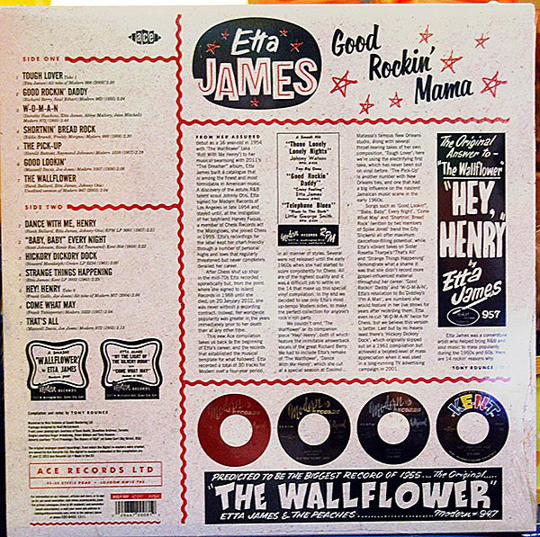 Etta James : Good Rockin' Mama (LP, Album, Comp, Pin)