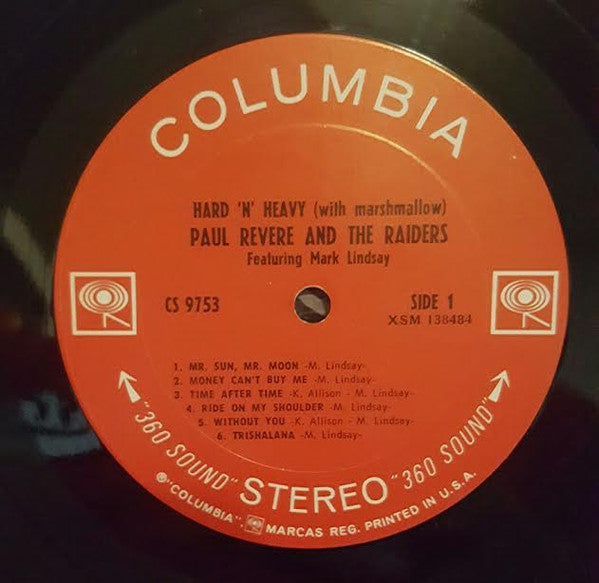 Paul Revere & The Raiders Featuring Mark Lindsay : Hard 'N' Heavy (With Marshmallow) (LP, Album, Ter)