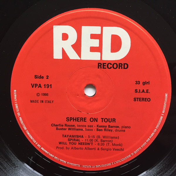 Sphere (16) : Sphere On Tour (LP)