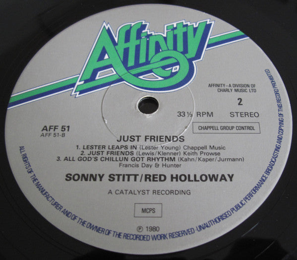 Sonny Stitt, Red Holloway : Just Friends (LP, Album, RE)