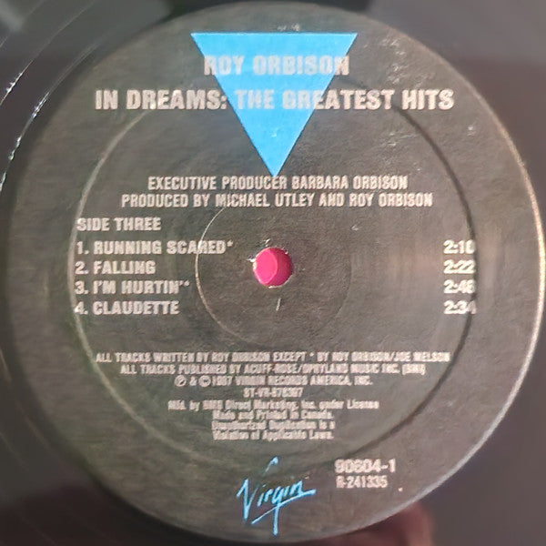 Roy Orbison : In Dreams: The Greatest Hits (2xLP, Comp, Club)