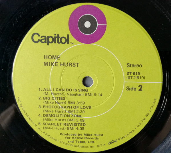 Mike Hurst : Home (LP)