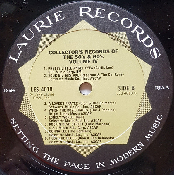 Various : Collector's Records Of The 50's And 60's Vol. 4 (LP, Comp)