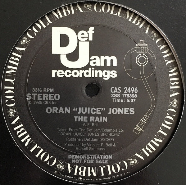 Oran "Juice" Jones* : The Rain (Remix) (12", Single, Promo)