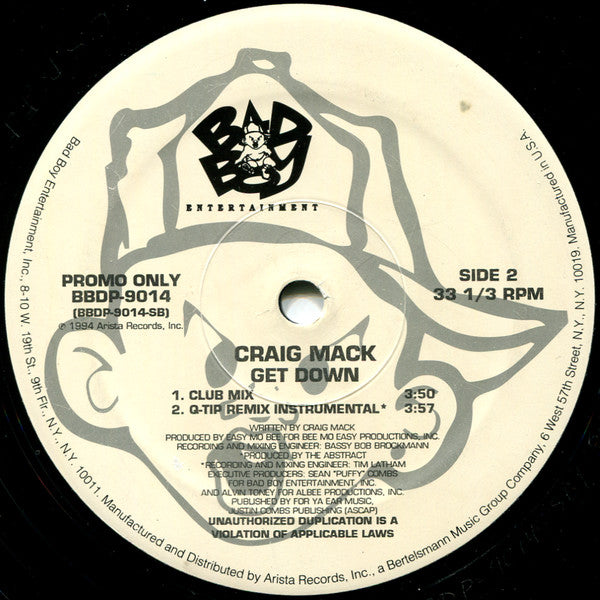 Craig Mack : Get Down (Remix) (12", Promo)