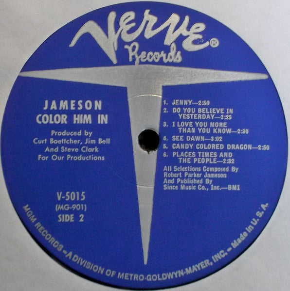 Jameson* : Color Him In (LP, Album, Mono)