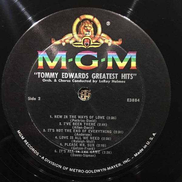 Tommy Edwards : Tommy Edwards' Greatest Hits (LP, Comp, Mono)