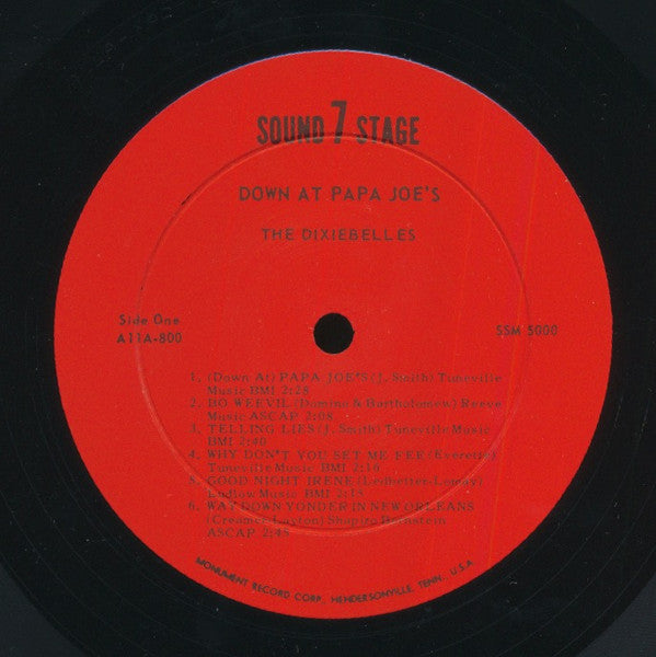 Dixie Belles* With Cornbread And Jerry : Down At Papa Joe's (LP, Album, Mono)