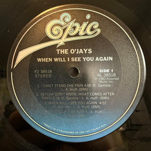 The O'Jays : When Will I See You Again (LP, Album, Pit)
