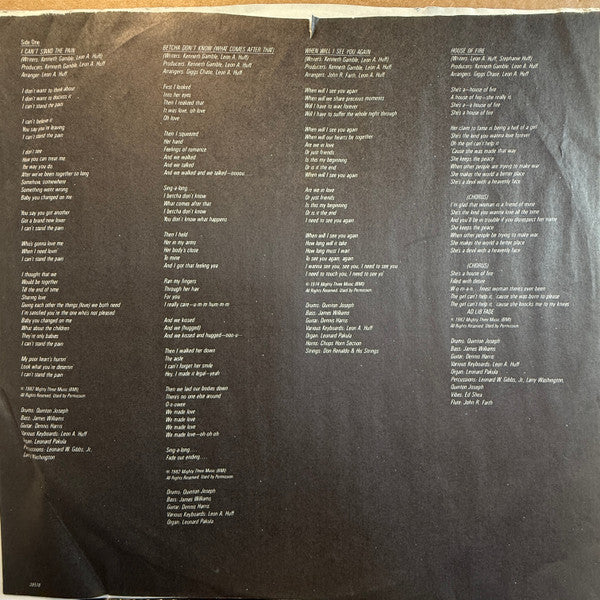 The O'Jays : When Will I See You Again (LP, Album, Pit)