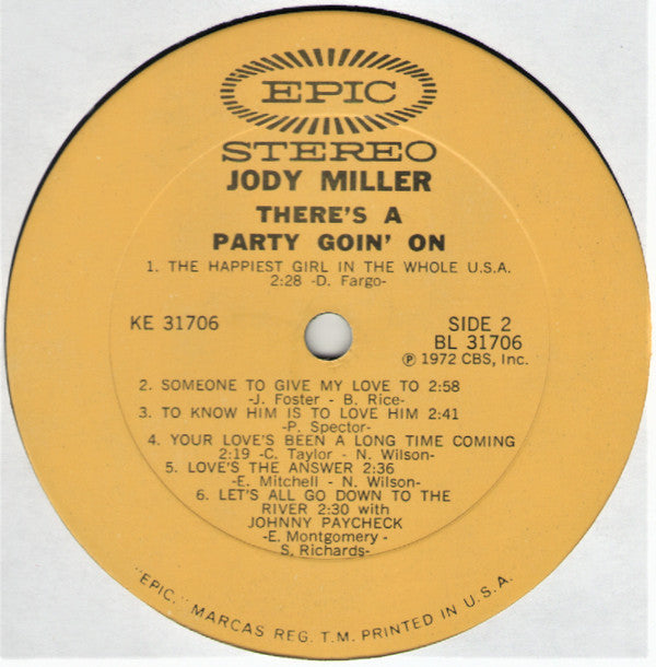 Jody Miller : There's A Party Goin' On (LP, Album)