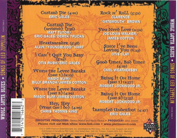 Various : Whole Lotta Blues - Songs Of Led Zeppelin (CD, Comp)