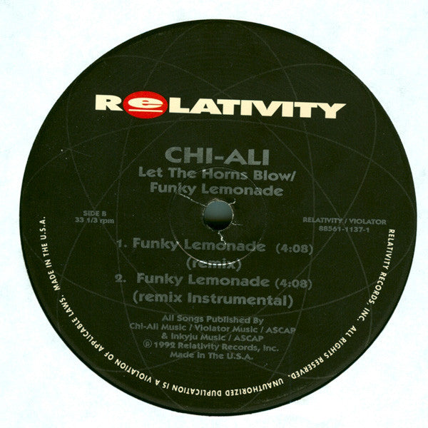 Chi-Ali : Let The Horns Blow / Funky Lemonade (12")