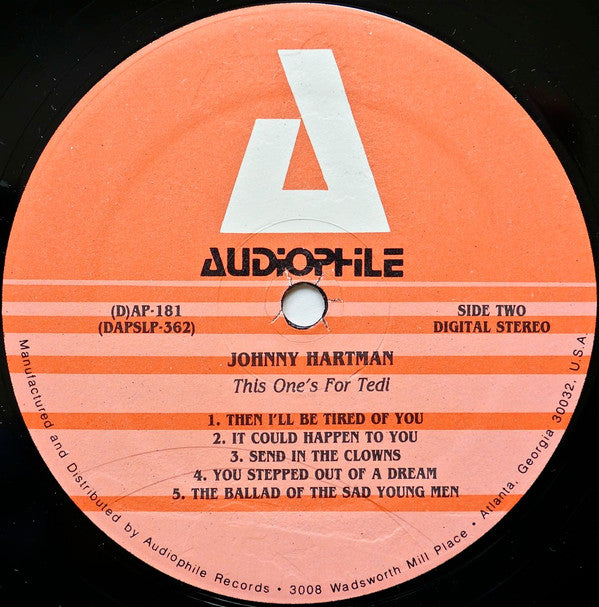 Johnny Hartman : This One's For Tedi (LP)