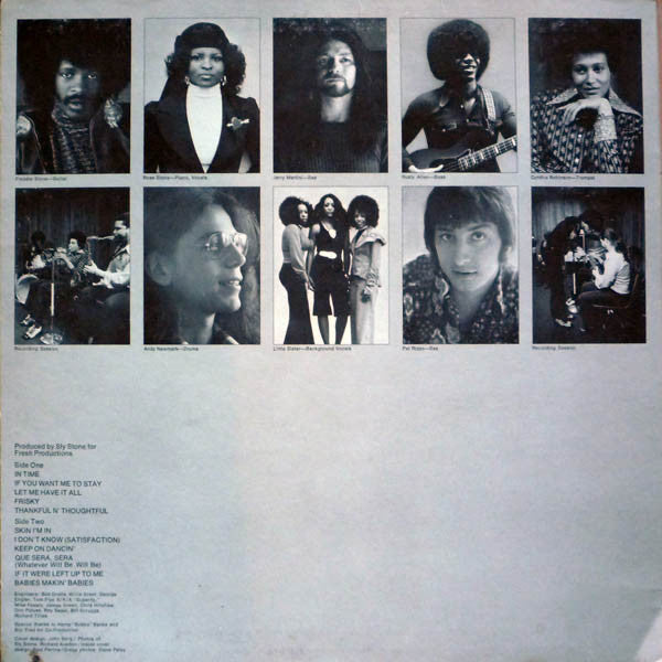 Sly & The Family Stone : Fresh (LP, Album, San)
